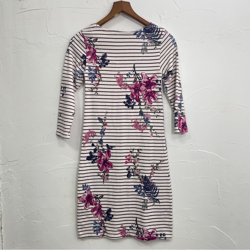 Joules Riviera Harvest Floral Plum Stripe Dress - Picture 10 of 16